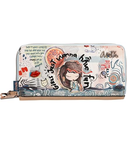 Portafoglio Anekke Alma Wallet L Multicolor Con Protezione Anti-RFID