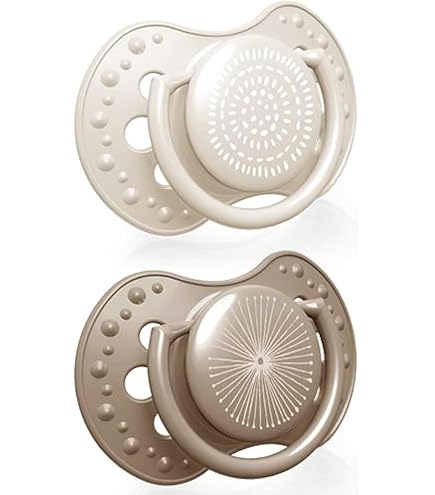 LOVI Ciuccio In Silicone Stardust – 18+ Mesi, 2 Pezzi, Blu – Senza BPA, Forma Anatomica, Con Anello E Copriproteggico - 4