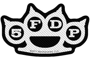 ‎FIVE FINGER DEATH PUNCH Five Finger Death Punch Bestickter Aufnäher mit klassischem ausgeschnittenem Logo, offizielles Lizenzprodukt