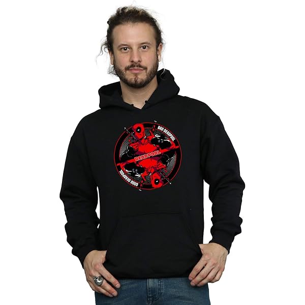Sweat à Capuche Marvel Studios Deadpool & Wolverine - Merc With Katanas, Officiel, Coupe Classique