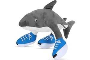 Axingqiwu Peluche Italian Brainrot Requin, Tung Tung Tung Sahur Jouet, Cappuccino Assassino Peluche Tralalero Tralala (Requin)