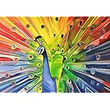 Unikat Exklusive-ART Malerei Bild handmade abstrakt öl original painting acryl modern XXL Titel: colored wheel (70 cm x 100 cm)