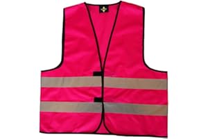 Korntex Funktionsweste, Warnweste, Signalweste - Kinder KWM100S, Magenta, S