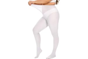 DUCMODA Collant Grande Taille pour Femme Doux Curvy Taille Haute Semi Opaque,XL,XXL,3XL,4XL