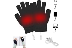 Comioke Guantes Unisex con Calefacción USB,USB Calentados Guantes USB,Guantes Eléctricos USB,Guantes Calefactados USB Invierno,Guantes Calefactables por USB,Guantes Calentados por USB