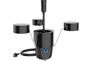 SunSun CSP-250 Schwimmskimmer für Teiche bis 40 m², 2500 l/h 45 W, Skimmer mit Springbrunnen, Blättersammler mit Pumpe, Gartenteich Teichpflege