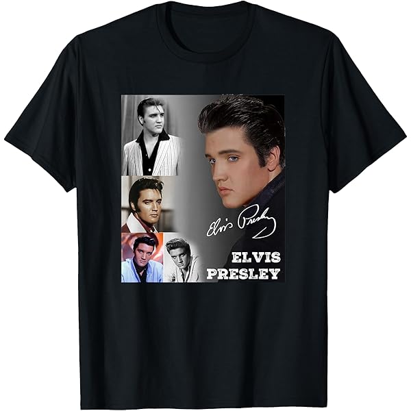 Elvis Presley De Koning Van Rock & Roll Mannen Contrast Shirt