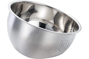 BIGTRON MomsCook Professional Edelstahl 3-in-1 Küche-Sieb-integrierter Sieb für Reis, Gemüse Obst