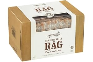 SCANDINAVIAN KITCHEN Mjalloms Rag Tunnbrod | Scandinavian Traditional Artisan Rye Flatbread | 120g
