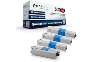 ‎PRINT-KLEX GMBH & CO.KG 4X Print-Klex Tonerkartuschen kompatibel für Oki ES 5431DN ES 5462DN ES 3452 DN ES 5431 DN ES 5462 DN ES5431 ES5462 ES3452 Black Cyan Magenta Yellow Sparset - Office Plus Serie