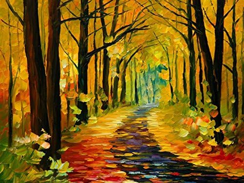 Crafts Graphy DIY 5D Painting with Diamonds, Crystal Rhinestone Full Diamond Embroidery Pictures Art Scrafts for Home Wall Dector, Season Trees