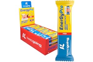 Keepgoing - Barritas Energéticas Naturales EnergyPro 24 uds x 40g | Textura de Gominola para Ciclismo y Running | Barritas Energéticas de Pulpa de Fruta (24 unidades, Cola)
