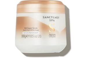 Sanctuary Spa Hot Sugar Scrub, senza olio minerale, Cruelty Free e Vegan Sugar Body Exfoliator, 300 ml