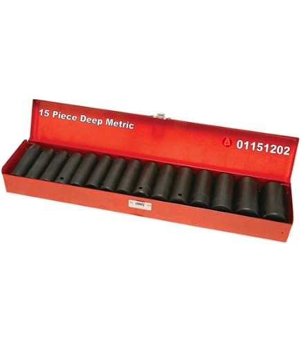 Laser 2424 Deep Impact Steckschlüssel Set – 10-teilig, 3/8 Zoll, 8-19 Mm