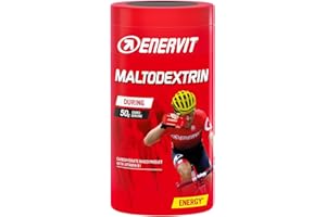 Enervit, Maltodextrine, Integratore Energetico con 99,9% di Maltodestrine, Insapore, 50g di Carboidrati a Porzione, Per Sforzi di Lunga Durata, Elevata Digeribilità, VeganOk, Barattolo da 450g