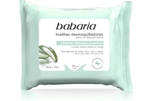 BABARIA Toallitas Desmaquilladoras Aloe Vera