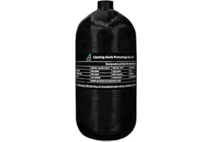 ‎TUXING TUXING 4500Psi Kohlefaser-Tauchflasche 2.7L 164Cu in 2700CC Hochdruck-Verbundflasche,Tauchflasche,Tieftauch-Gasflasche,Pcp Luftflasche für Pcp Luftgewehr Tieftauchen Schnorcheln Wassersport