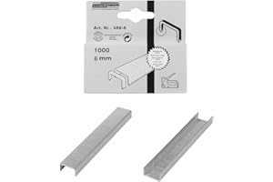 Brüder Mannesmann M 486-06 (6) Grapas 1000 pzas. 6 mm, Blanco