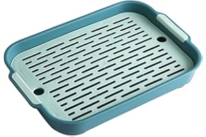 LZLUCKCOME Lettiera per gatti conigli, gabbia per conigli, vasino, lettiera per piccoli animali, conigli, porcellini d'India (verde, L)