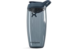Promixx PURSUIT Bottiglia shaker per proteine New Edition - Bottiglie per miscele di proteine e integratori - Bicchiere shaker per proteine facile da pulire e resistente, 700ml, Blu Notte
