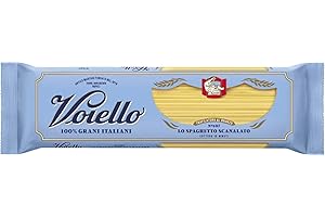 Voiello Pasta Spaghetti Scanalati n.107, 500g, Grani 100% Italiani, Trafilatura Al Bronzo