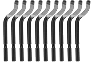 iplusmile Entgrater Ersatzklingen, 10Pcs Metall Entgraten Klingen Edelstahl Ersatz Entgratet Werkzeug Entgraten Klingen Entgraten Trimmen Schaber