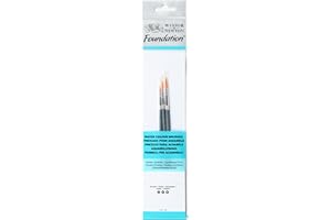 WINSOR & NEWTON Winsor&Newton - Foundation 3 Pennelli Acquarello - Round 2,4,6
