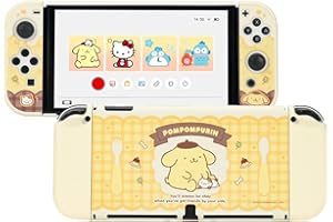 Kuitmor Coque de protection pour Switch OLED, coque fine compatible avec Switch OLED, design anti-rayures et absorption des chocs – Motif chien (pour Switch OLED)