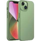 Merwish Apple iPhone 15 Plus Uyumlu &Ouml;zel İpeksi Dokunuş Hissi Veren İ&ccedil;i Yumuşak Kadife Lansman Silikon Kılıf Kapak (Yeşil)