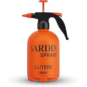 Crasts Pressure Spray Pump | Gardening Water Pump Sprayer | Plant Water Sprayer for Home Garden | Spray Bottles for Garden Plants and Lawn | Plant Watering Can (Spray Pump 2 Liter) (Red)