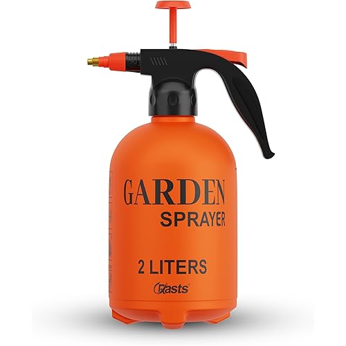 Crasts Pressure Spray Pump | Gardening Water Pump Sprayer | Plant Water Sprayer for Home Garden | Spray Bottles for Garden Plants and Lawn | Plant Watering Can (Spray Pump 2 Liter) (Red)
