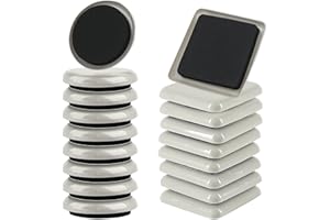 MEDILOE 16 Pack Reusable Furniture Sliders, 3.5 Inch Furniture Glides, Moving Sliders Effortlessly Moving Heavy, for Carpet Sliders Furniture Moving Pads Carpet Sliders Square Furniture Mover