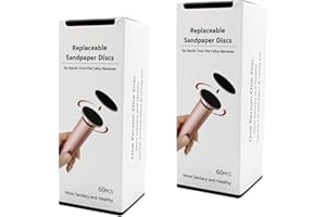 AONOLOVO 120pcs Foot File Replacement Pads Sandpaper Discs for Electric Hard Skin Callus Remover, Coarse 80 Grit+Fine180 Grit