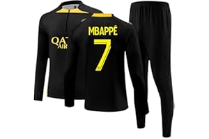 FTRGHNY Maillot de Foot Survetement 2 Pièces Ensemble d'Entraînement Football Pour Enfant et Adultes, Jogging Sport Homme Femme