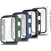 Simpeak 4 Pack Tempered Glass Screen Protector Compatible with Apple Watch SE 3 (2025) /SE 2 /SE/Series 6/5/4 44mm - General