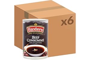 Baxters Chef Selections Soups, Beef Consommé with Cask Aged Sherry, 400 g (Pack of 6)