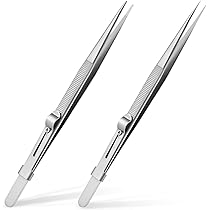 Pinzette Di Precisione In Acciaio Inox 3 Pezzi - Antistatiche, Per Elettronica, Gioielli E Hobby - Foto 10