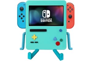 IRISFLY Stand for Nintendo Switch Accessories, USB Portable Dock Playstand for Nintendo Switch OLED Cute Case Decor (Blue)