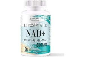 COUTIHOT Supplément liposomal de NAD+ avec trans-resvératrol 800mg par portion - Absorption élevée - 60 capsules molles végétales - Anti-âge, soutien cognitif & énergétique (1PACK)