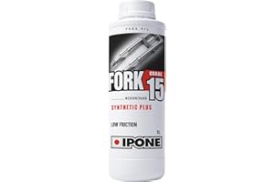 IPONE - Gabelöl für Motorräder – Fork 15 – Teilsynthetisch – High Performance – Verhindert Reibung und Emulsion – Gebrauchsfertig, 1 Liter Kanister