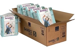 Bambo Nature Premium - Pantalones de entrenamiento, talla 5, 3,58 kg, Paquete de 5 x 19 unidades