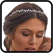 Fascia Per Capelli Con Perle E Nodo Boho: Donna, Con Margherite E Strass, Fascia Larga Per Un Look Elegante - 2