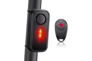 ‎ZEXMTE ZEXMTE Fahrrad Alarm 113dB mit Warnlicht Wireless Anti-Diebstahl Vibration Ebike Alarm Wasserdicht Sicherheit Radfahren E-Scooter Alarm mit Fernbedienung