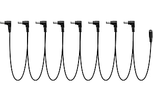 Musiclily Pro DC 9V Rozgałęźnik Jack Adapter 1 na 8-kierunkowy Kabel Zasilający Daisy Chain do Efektów Gitarowych
