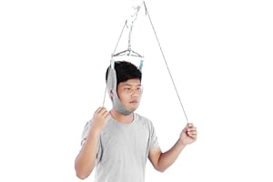 ‎DIOCHE Neck Stretcher Neck Traction Adjustable Cervical Neck Traction Device Neck Stretcher for Relief of Neck Pain Physiotherapy Neck Correction Stretcher for the Cervical Spine Over the Door