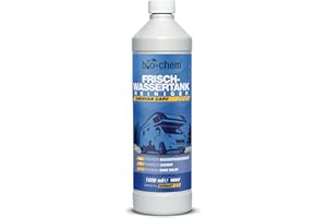 ‎BIO-CHEM bio-chem Frischwassertank Reiniger 1000 ml - Hochwirksamer Tankreiniger für Wohnmobil & Caravan - Löst Kalkablagerungen aus Wassertank & Wasserleitungen mit natürlicher Zitronensäure - CHLORFREI