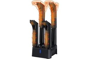 VICTOOL Asciuga Scarpe elettrico - asciuga scarponi asciuga guanti asciuga scarpe asciutto con 4 condotti d'aria rimovibili per scarponi, scarpe, caschi, guanti