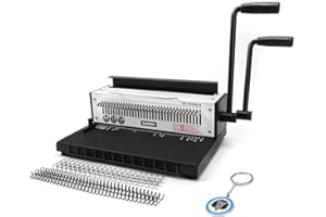 RAYSON Maszyna do wiązania drutu, 34-otworowa, wiąże 130 arkuszy, skok 3:1, A4, TD-1500B34