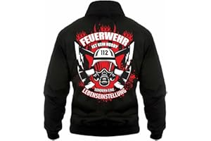 SPAß KOSTET Herren Harrington Jacke Feuerwehr ist eine Lebenseinstellung Motive Sprüche