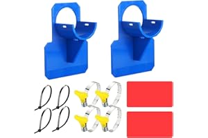 CHONGQILAO Pool Schlauchhalter, 2 Stück Schwimmbad Rohrhalterung, Pool Rohrhalterung, 30-37mm Pool Schlauchhalterung mit Kabelbinder, Pool Rohrhalter Fitting, Anti-Reißen, Anti-Strain (Blau)